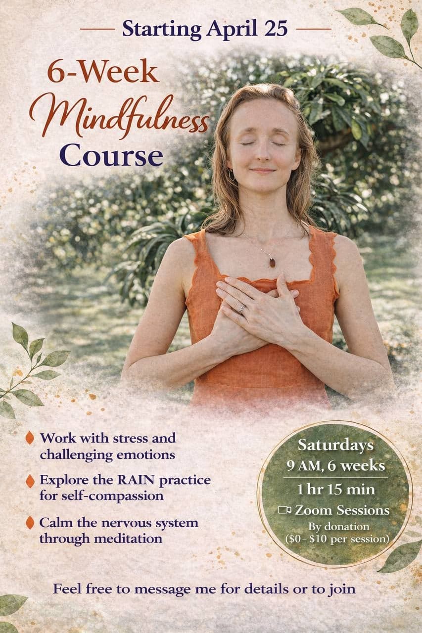 6-Week Mindfulness Course (Zoom)