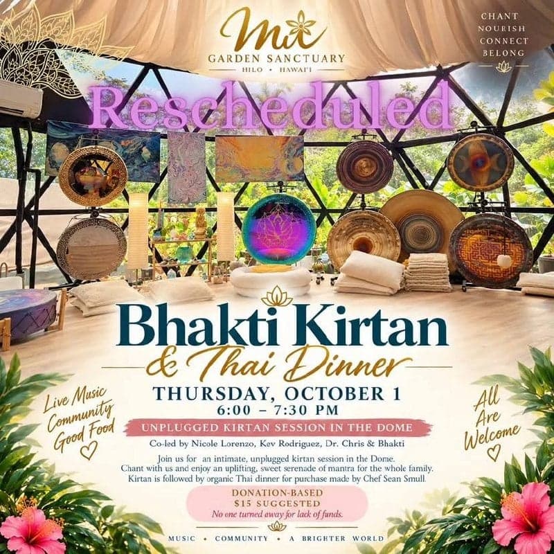 Bhakti Kirtan & Thai Dinner