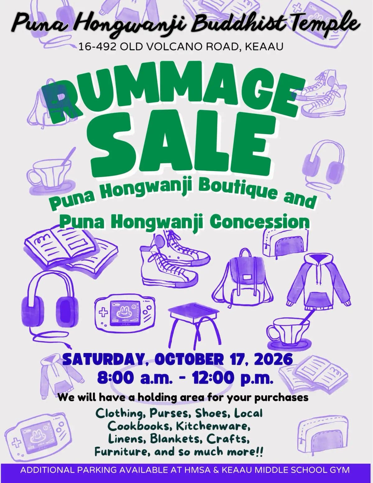 Puna Hongwanji Rummage Sale