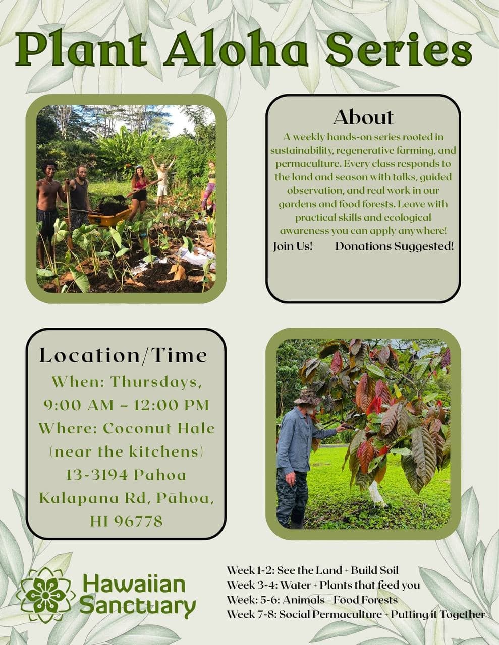 Plant Aloha Series: Hands-on Permaculture Classes
